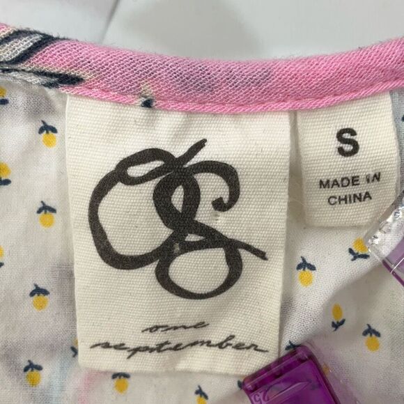 One September Anthropologie Boho Larkspur Embroidered Patchwork Print Tank Flowy - Picture 3 of 8